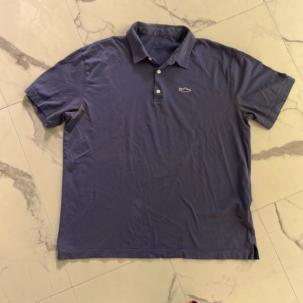 Patagonia Organic Cotton Blue Collared Shirt, Size L
